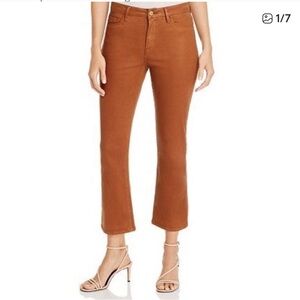 Frame Le Crop Mini Boot Coated
Denim Pants Vicuna Color Size 26